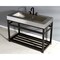 Fauceture 49" Stainless Steel Sink W/ Steel Console Sink Base, / Bronze KVSP4922A5 - alternate 4